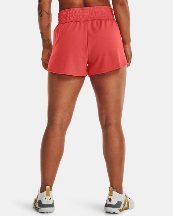 Women's Project Rock Terry Shorts, Red, pdpMainDesktop image number 1
